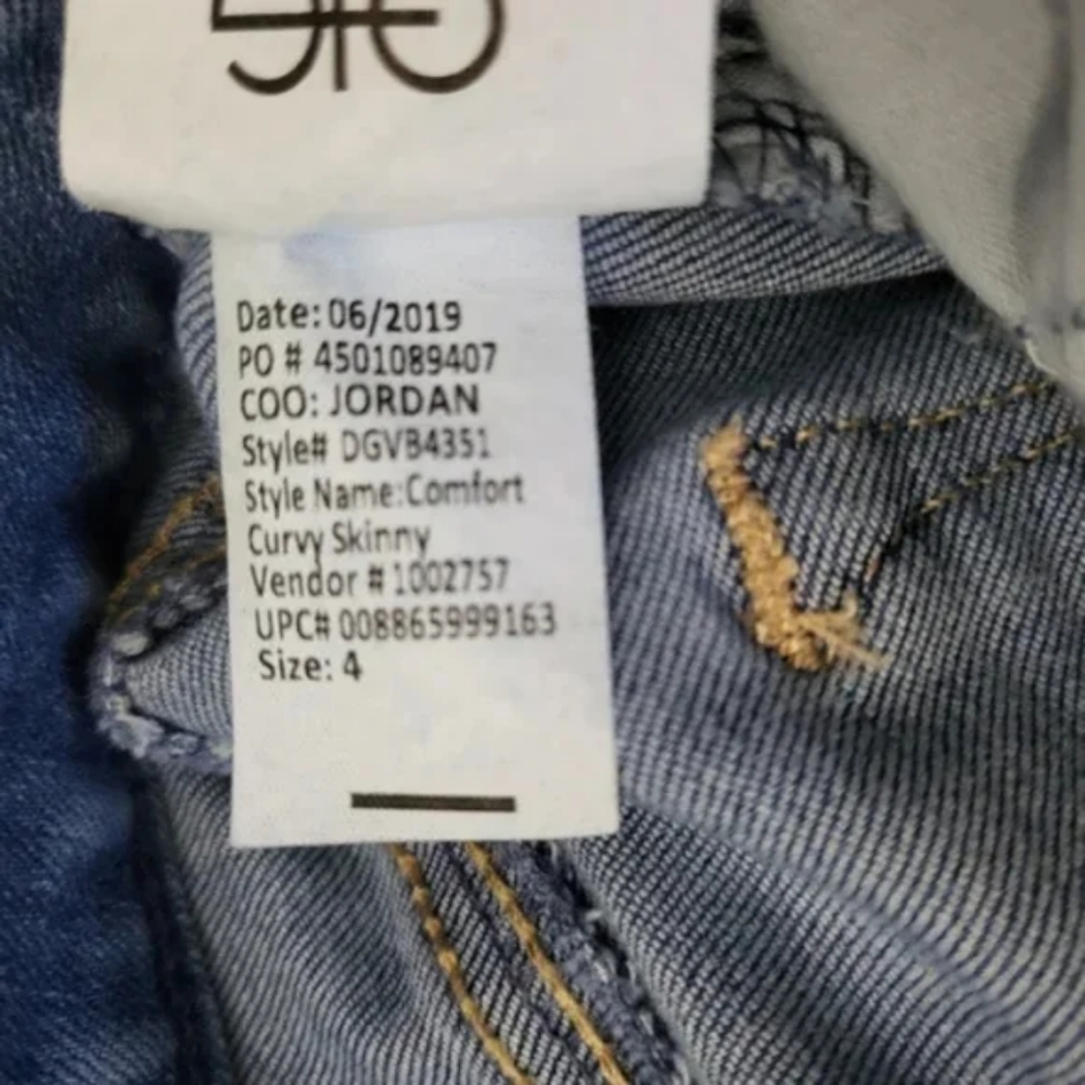 Gloria Vanderbilt Jeans Curvy Skinny Comfort Stretch Light Wash sz 4 - Picture 12 of 13